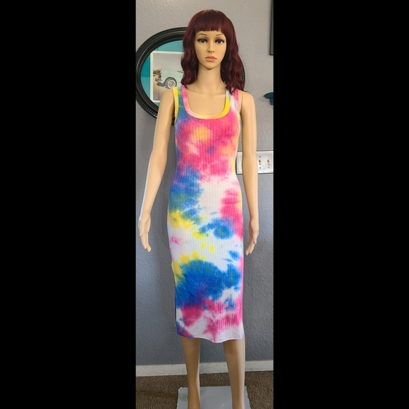 NWOT Awesome Tie Dye Dress - Picture 2 of 16